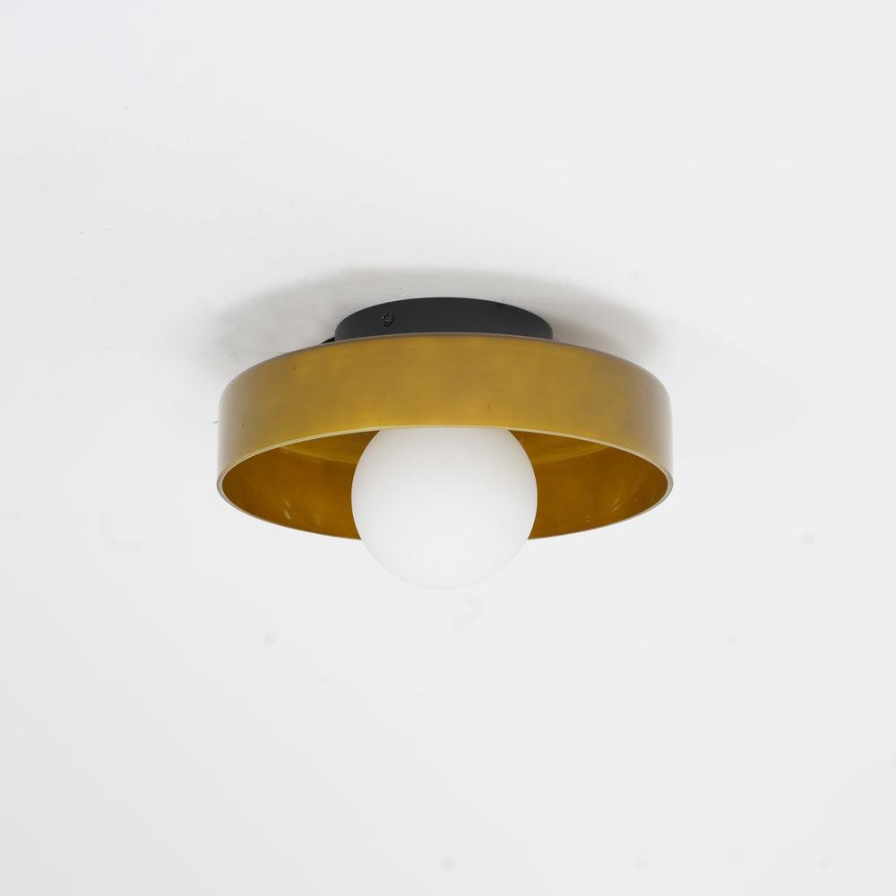 Gino Ceiling Lamp | Handcrafted Metal & Glass | 25cm Diameter