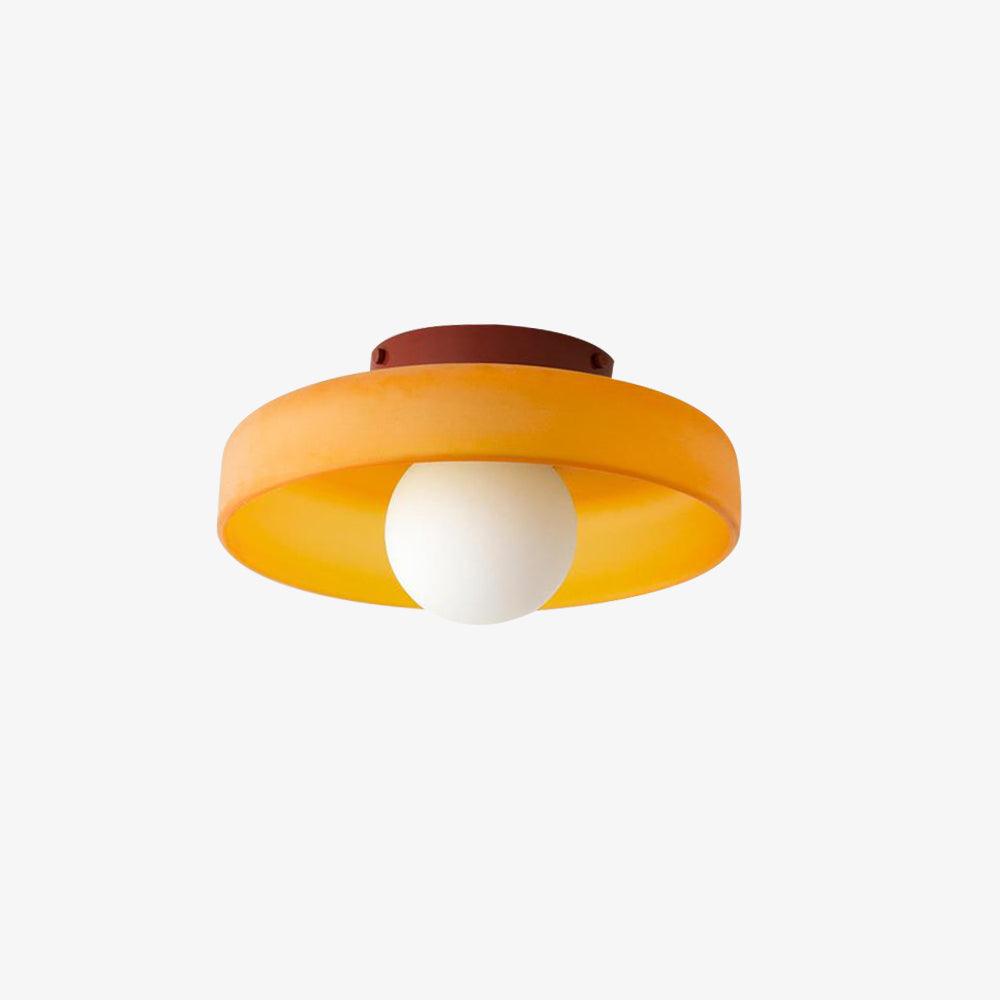Gino Ceiling Lamp | Handcrafted Metal & Glass | 25cm Diameter