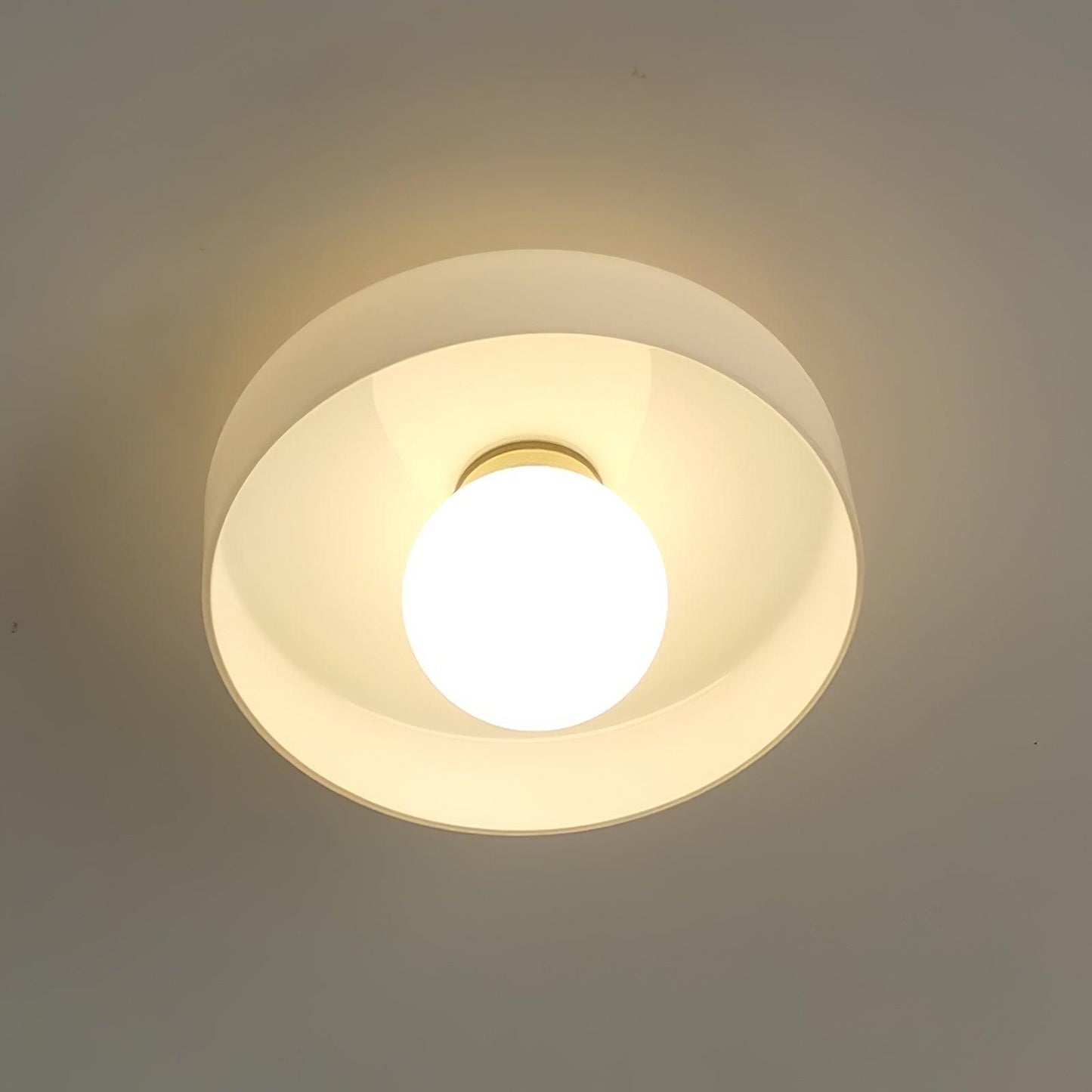 Gino Ceiling Lamp | Handcrafted Metal & Glass | 25cm Diameter