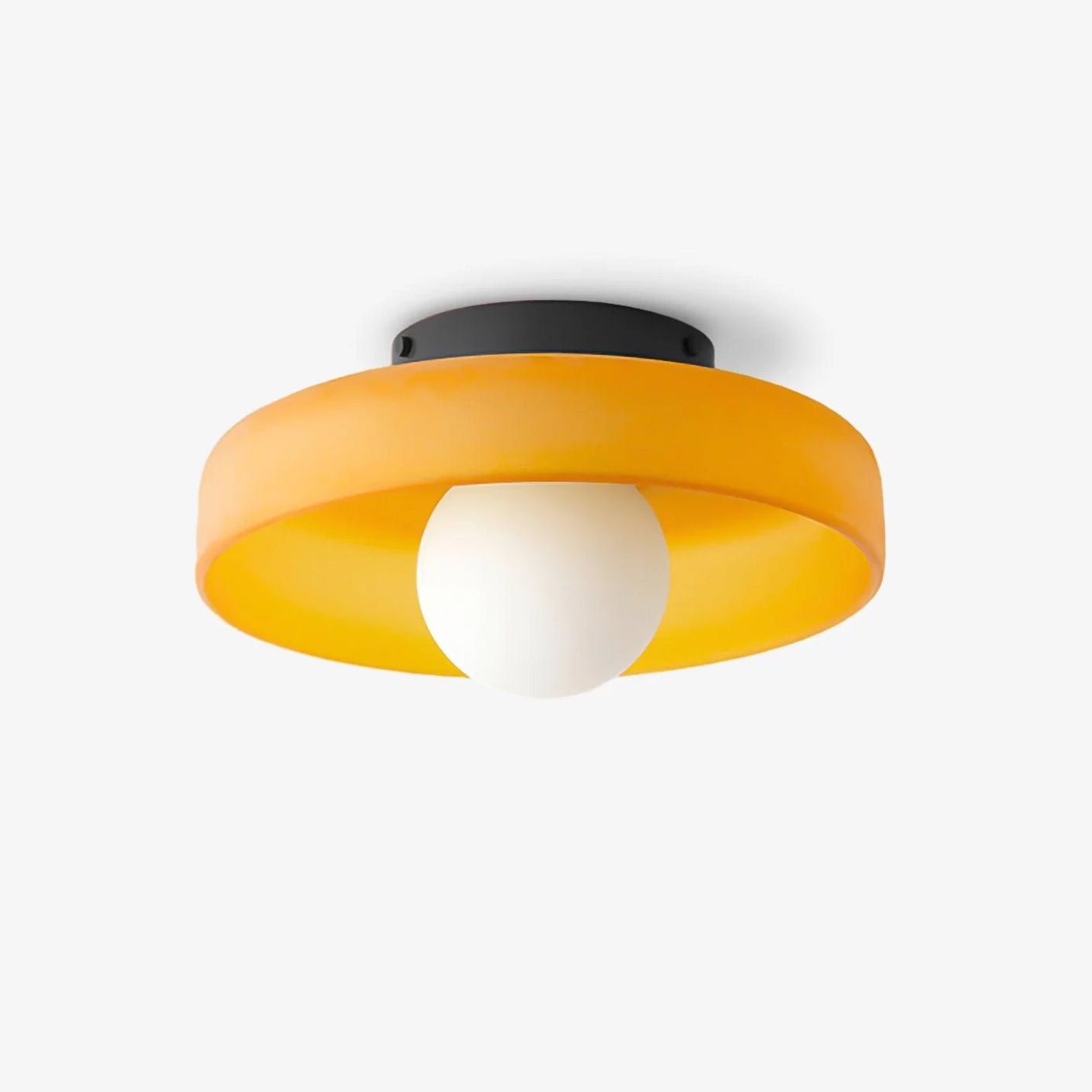 Gino Ceiling Lamp | Handcrafted Metal & Glass | 25cm Diameter