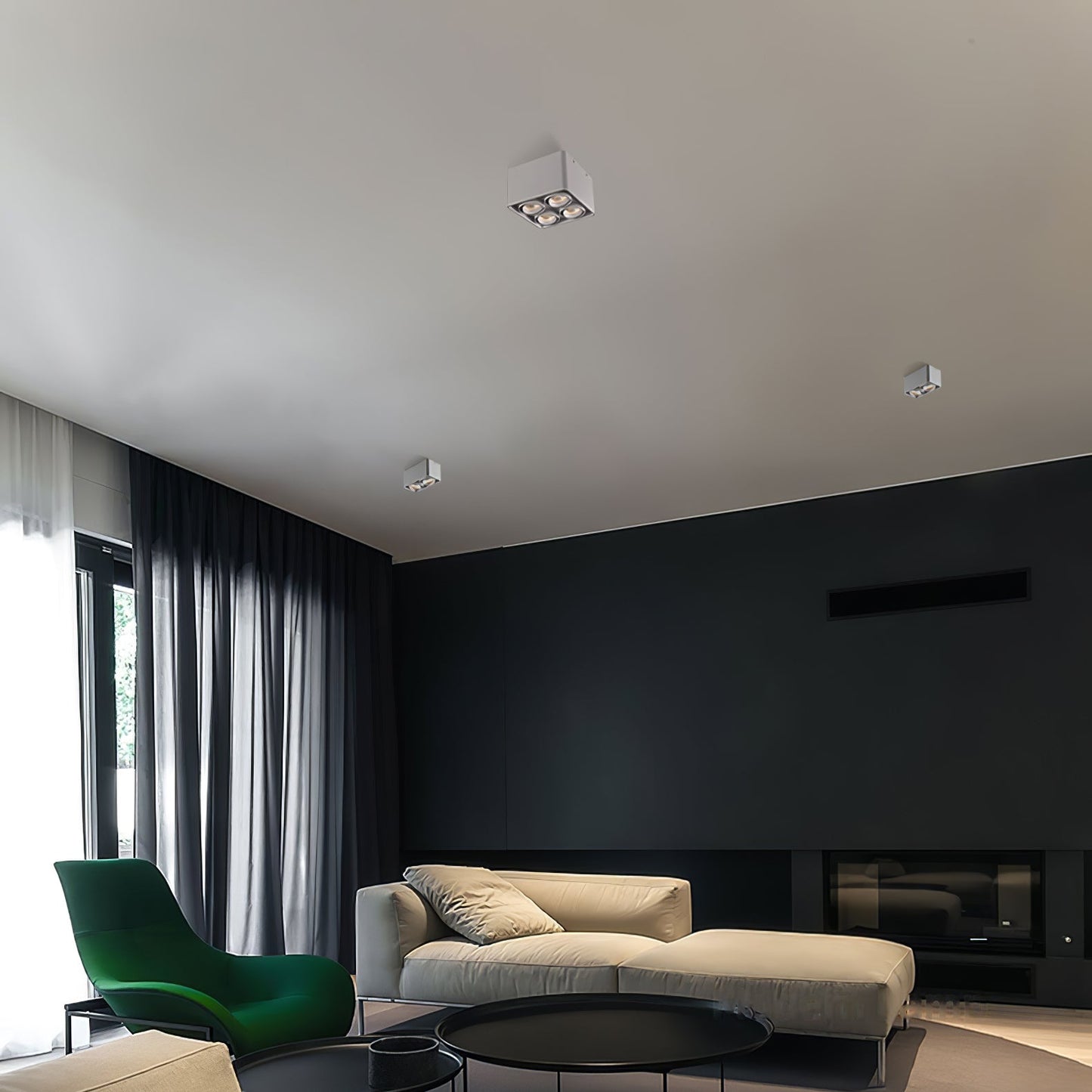 Giyan Surface Spotlight | Angular Steel Design | Set of 5