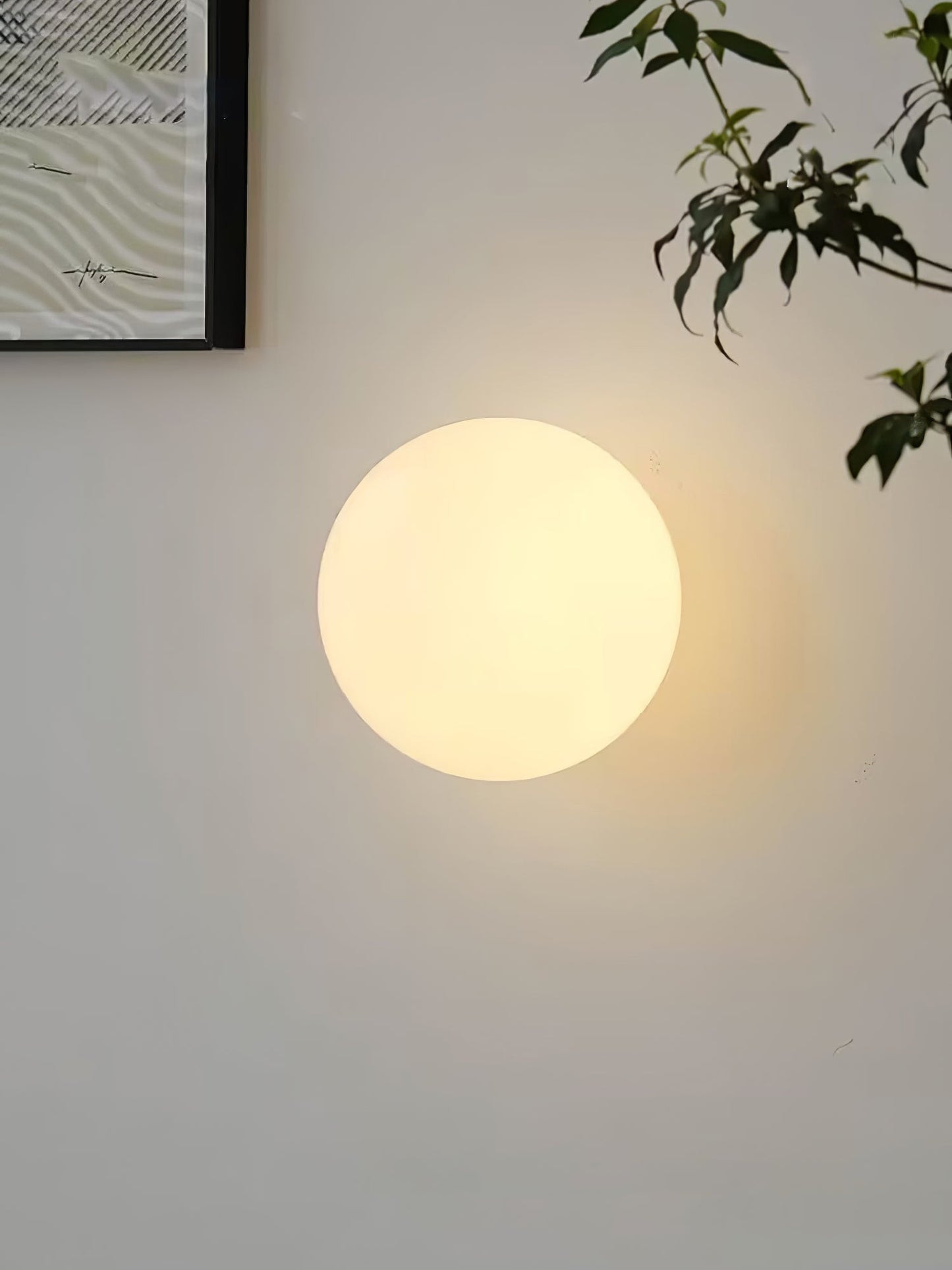 Glass Mini Orb Wall Lamp | Iron, Glass | White