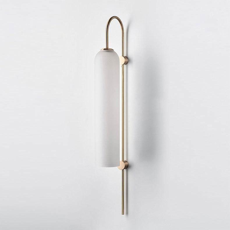 Glass Wall Lamp Set | Mouth-Blown Glass | 2-Pack Black & Gold