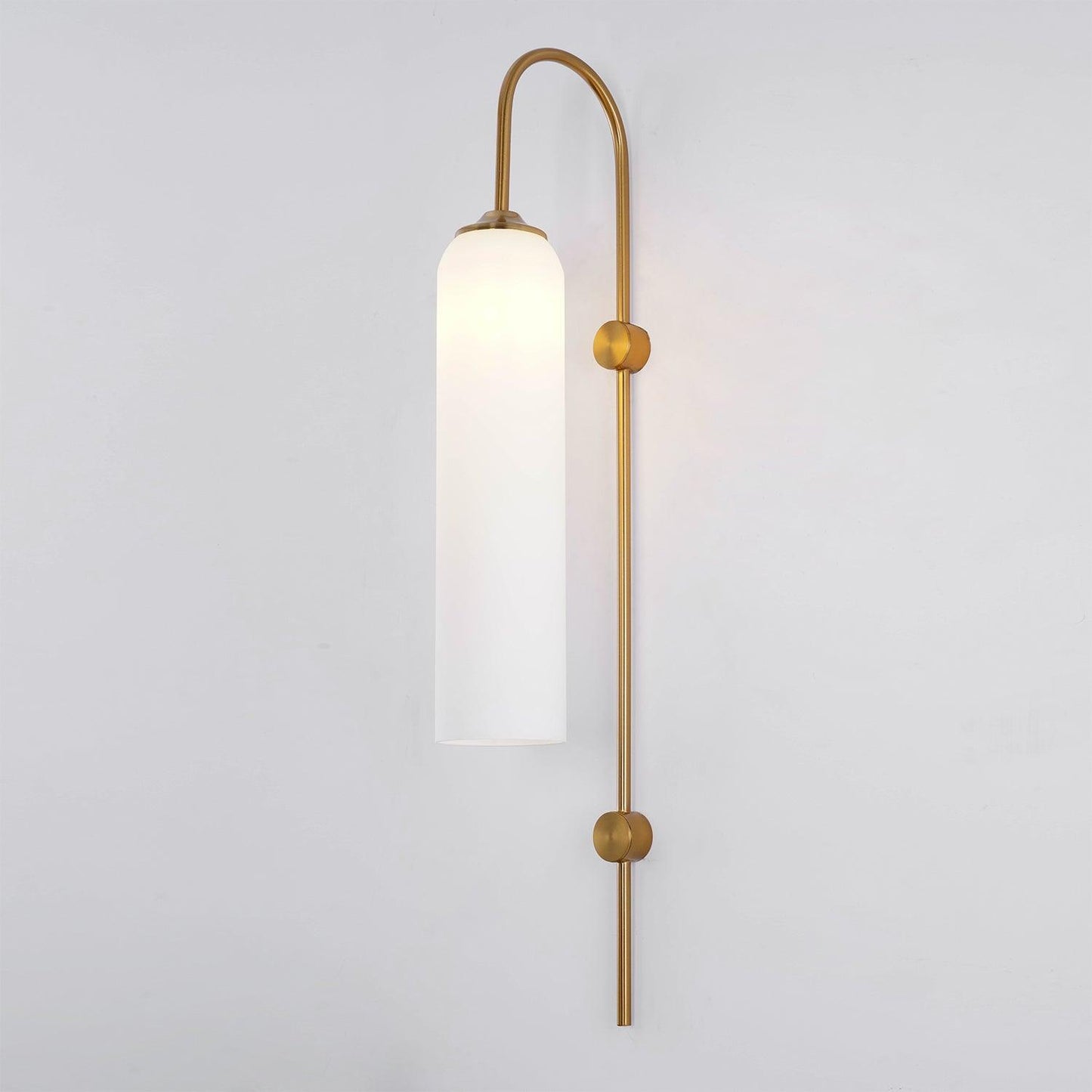 Glass Wall Lamp Set | Mouth-Blown Glass | 2-Pack Black & Gold