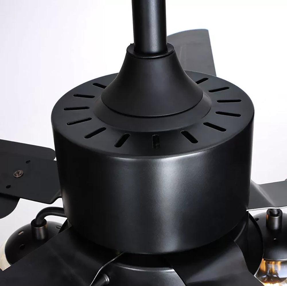 Ceiling Fan Light | Black Metal | 42/48/52 inch