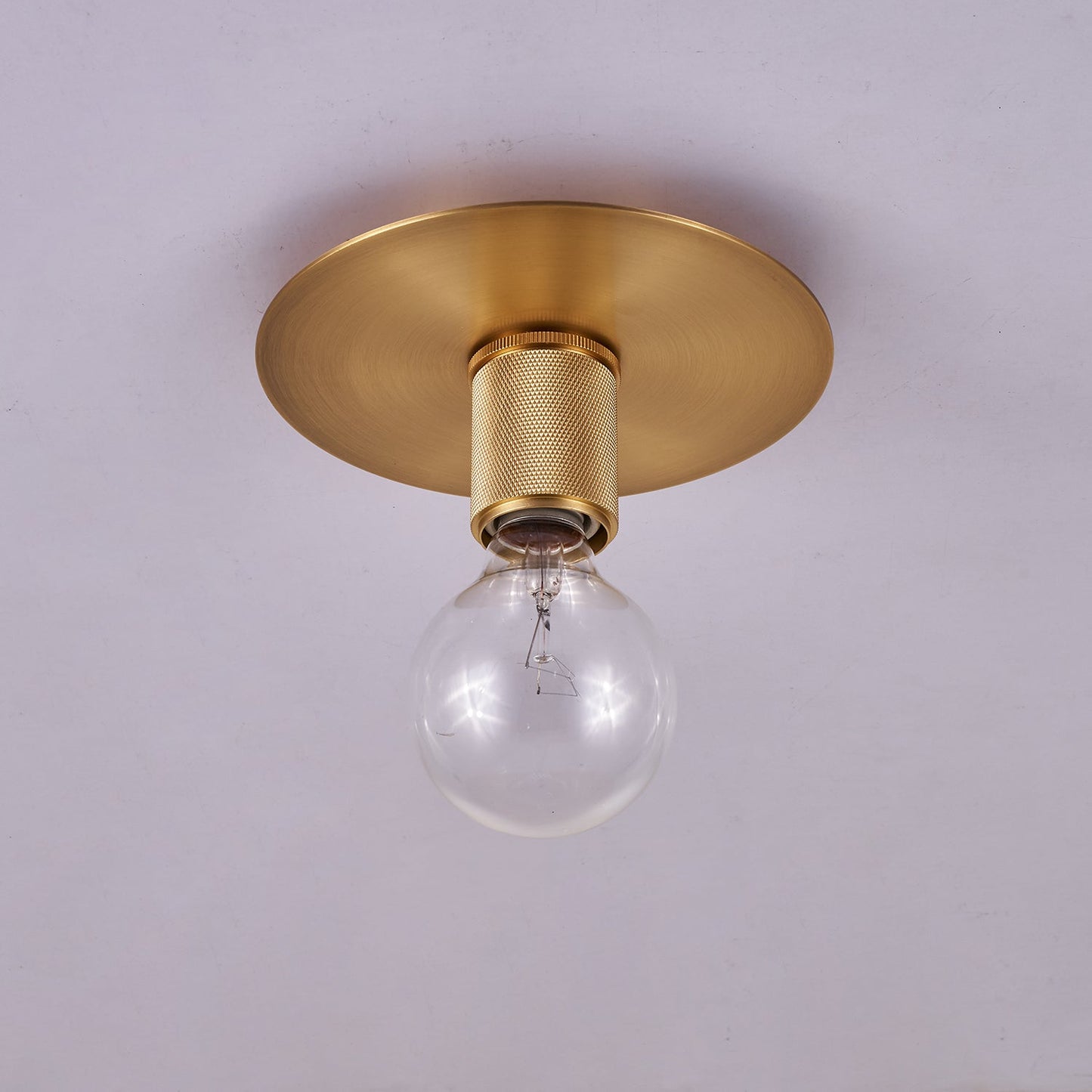 Gleam Brass Ceiling Light | Brass | Clear