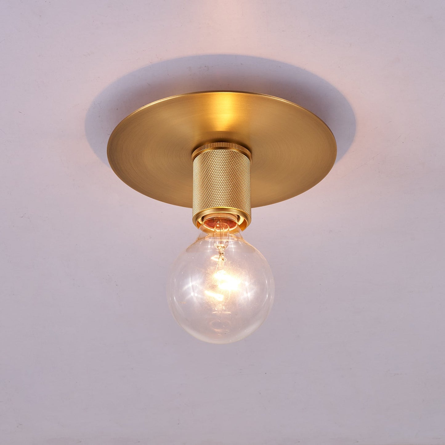 Gleam Brass Ceiling Light | Brass | Clear