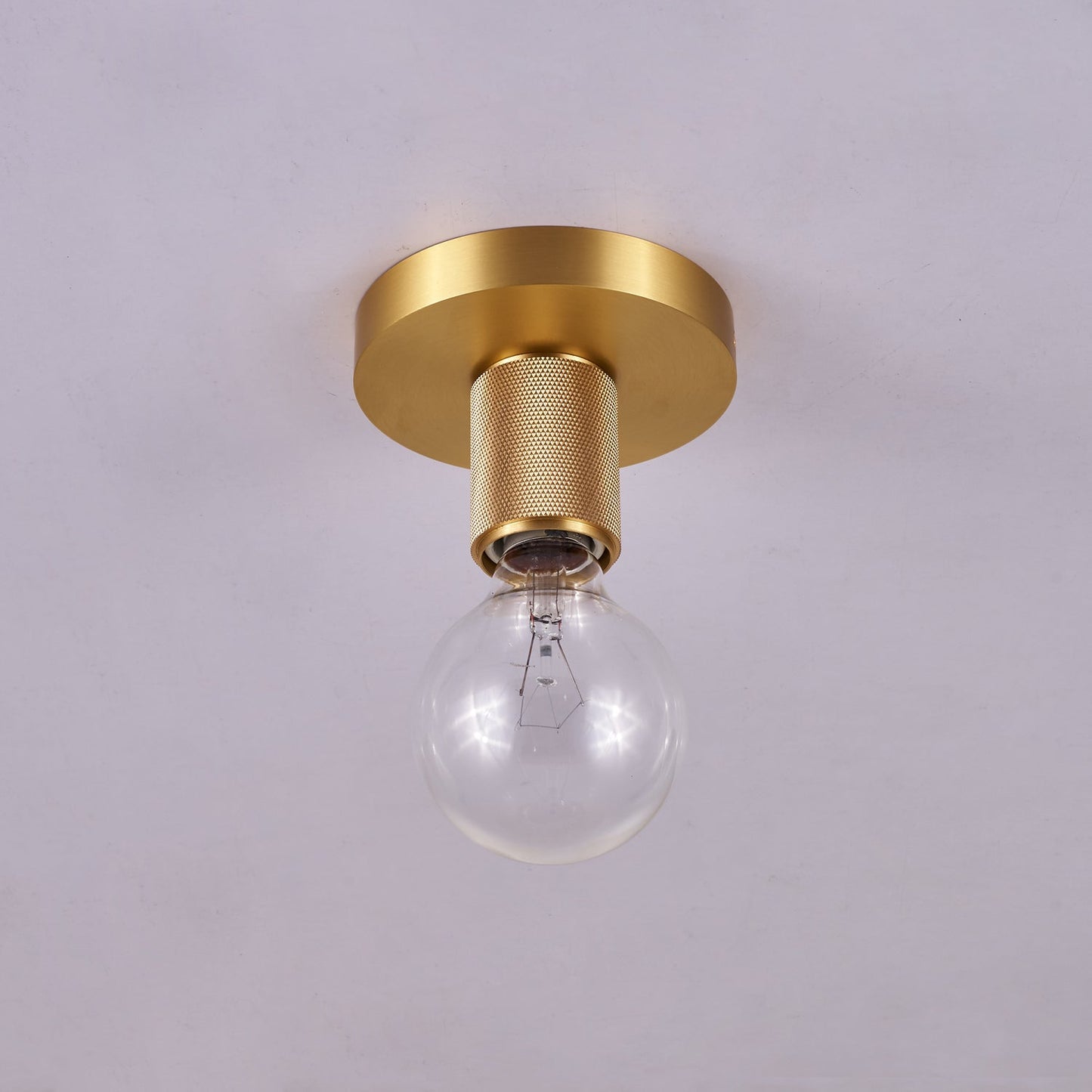Gleam Brass Ceiling Light | Brass | Clear