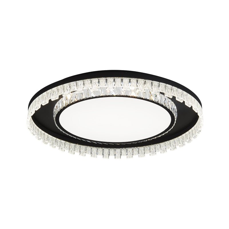 Glimmer Crystal Ceiling Light | Crystal & Metal | Black