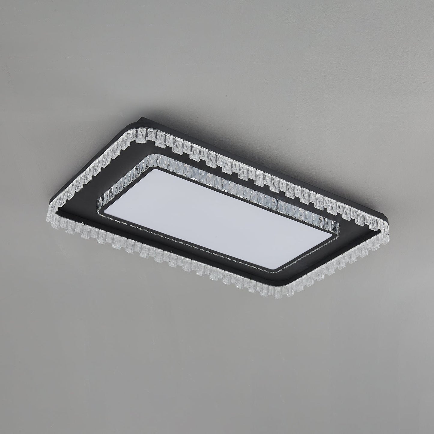 Glimmer Crystal Ceiling Light | Crystal & Metal | Black
