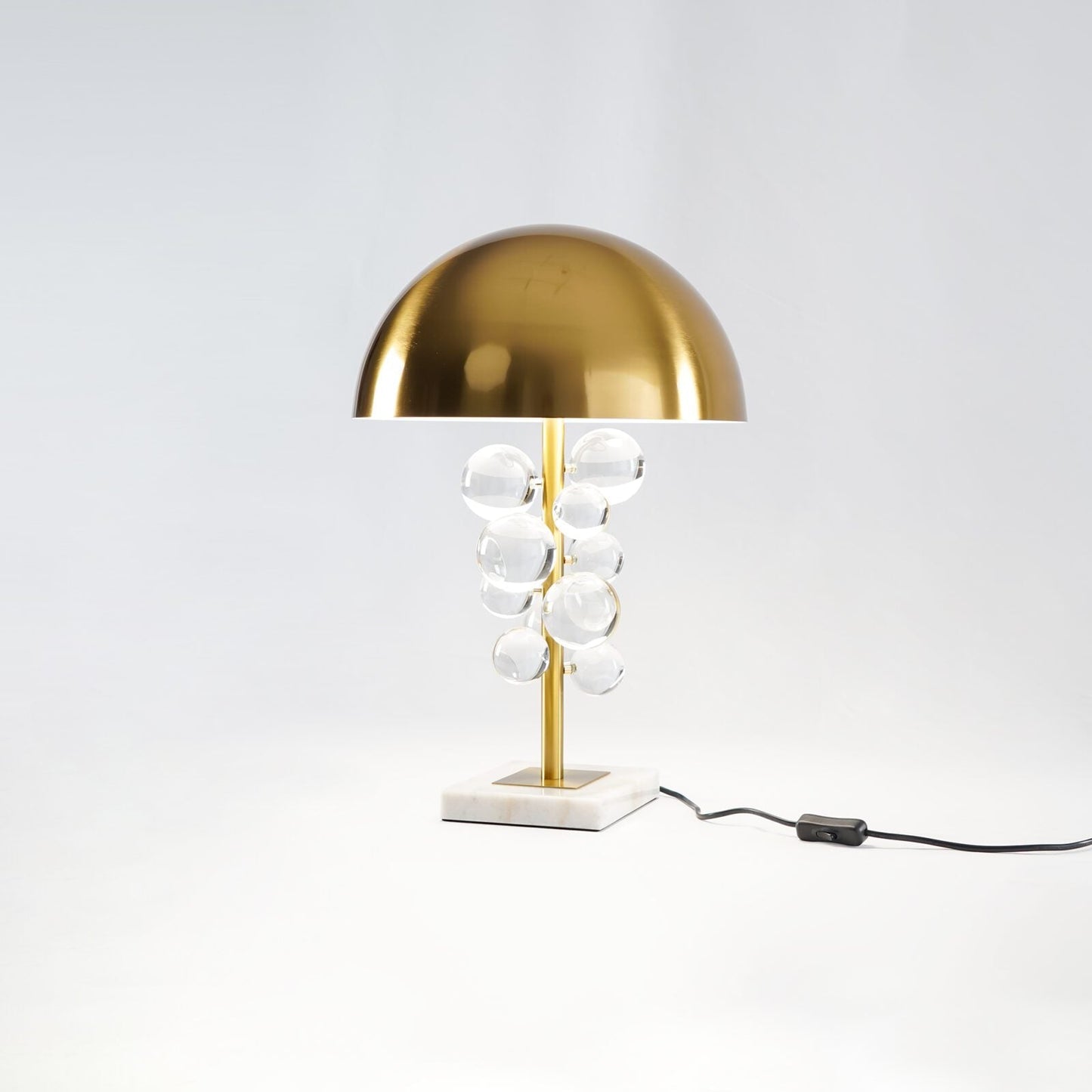 Globo Table Lamp | Copper & Marble | 32cm Diameter