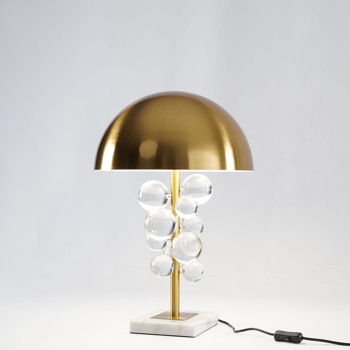 Globo Table Lamp | Copper & Marble | 32cm Diameter