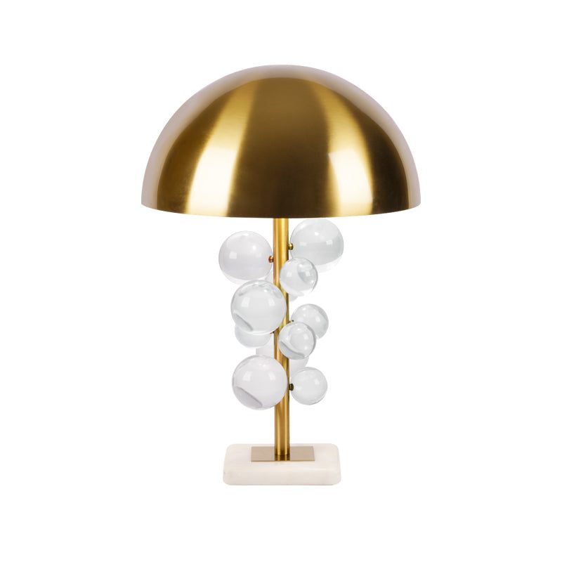 Globo Table Lamp | Copper & Marble | 32cm Diameter