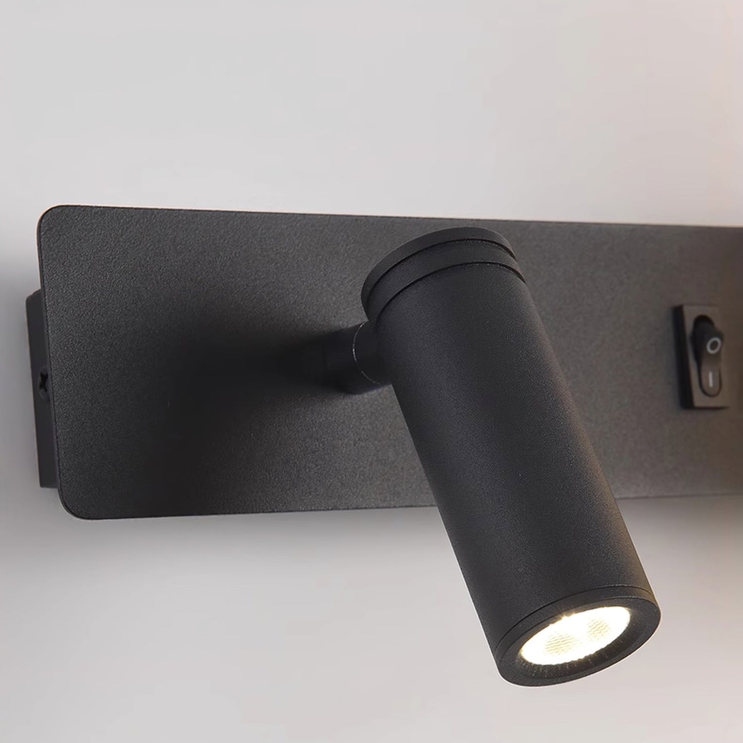 Glos Slim Wall Lamp | Milk-White Glass | White/Black