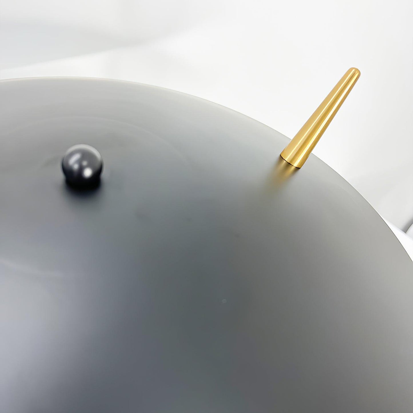 Gramophone Table Light | Metal & Glass | Gold & Black