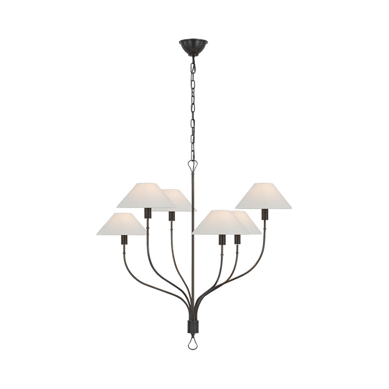 Griffin Chandelier | Brass & Leather | 2 or 6 Lights Options