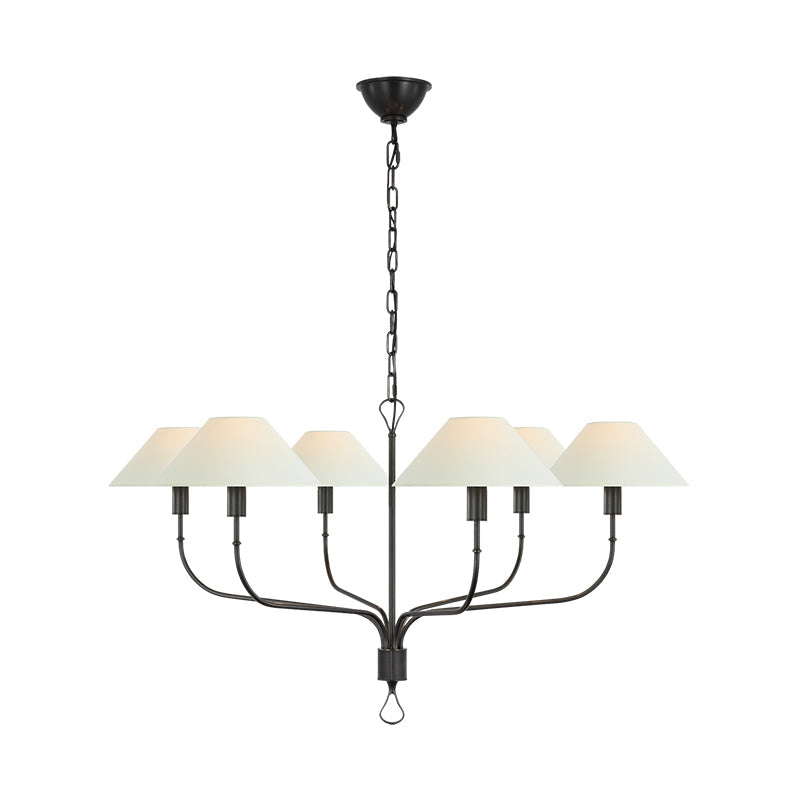 Griffin Chandelier | Brass & Leather | 2 or 6 Lights Options