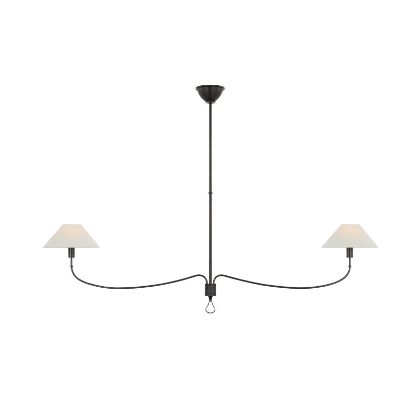 Griffin Chandelier | Brass & Leather | 2 or 6 Lights Options