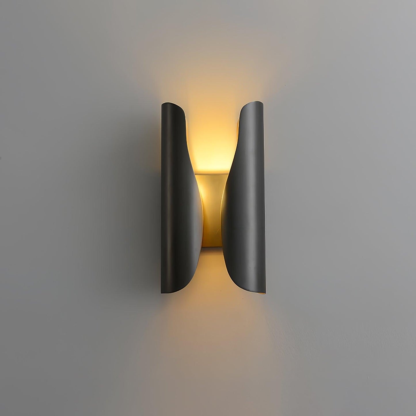 Guardian Wall Sconce | Metal Brass | Blackened Brushed Brass