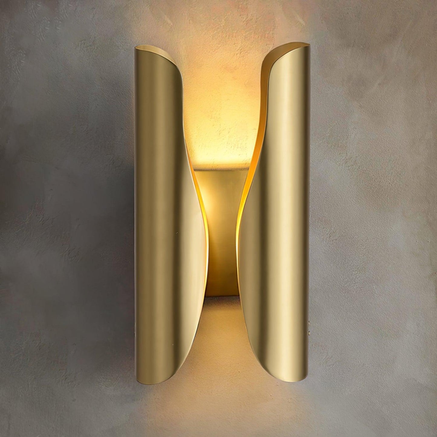 Guardian Wall Sconce | Metal Brass | Blackened Brushed Brass