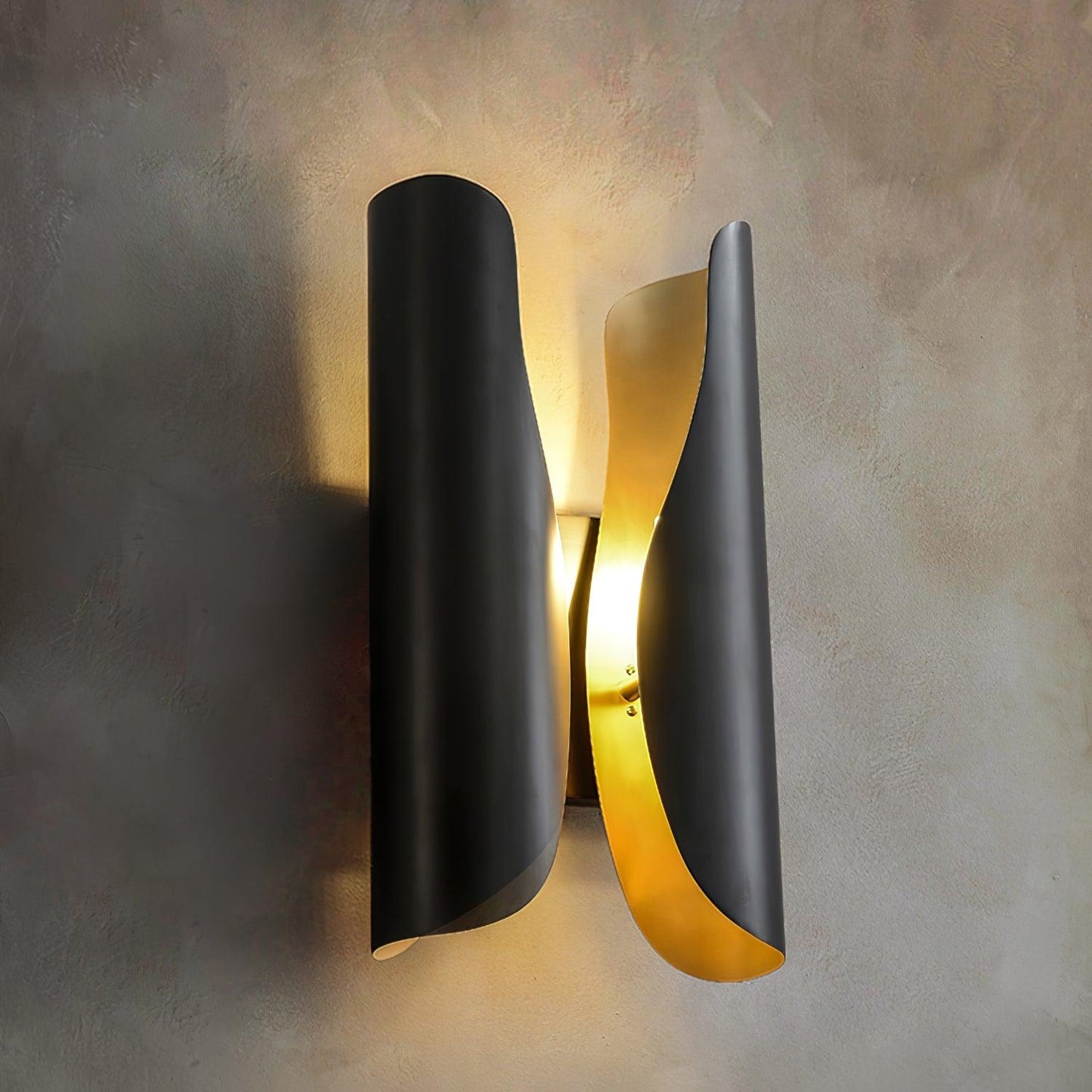 Guardian Wall Sconce | Metal Brass | Blackened Brushed Brass