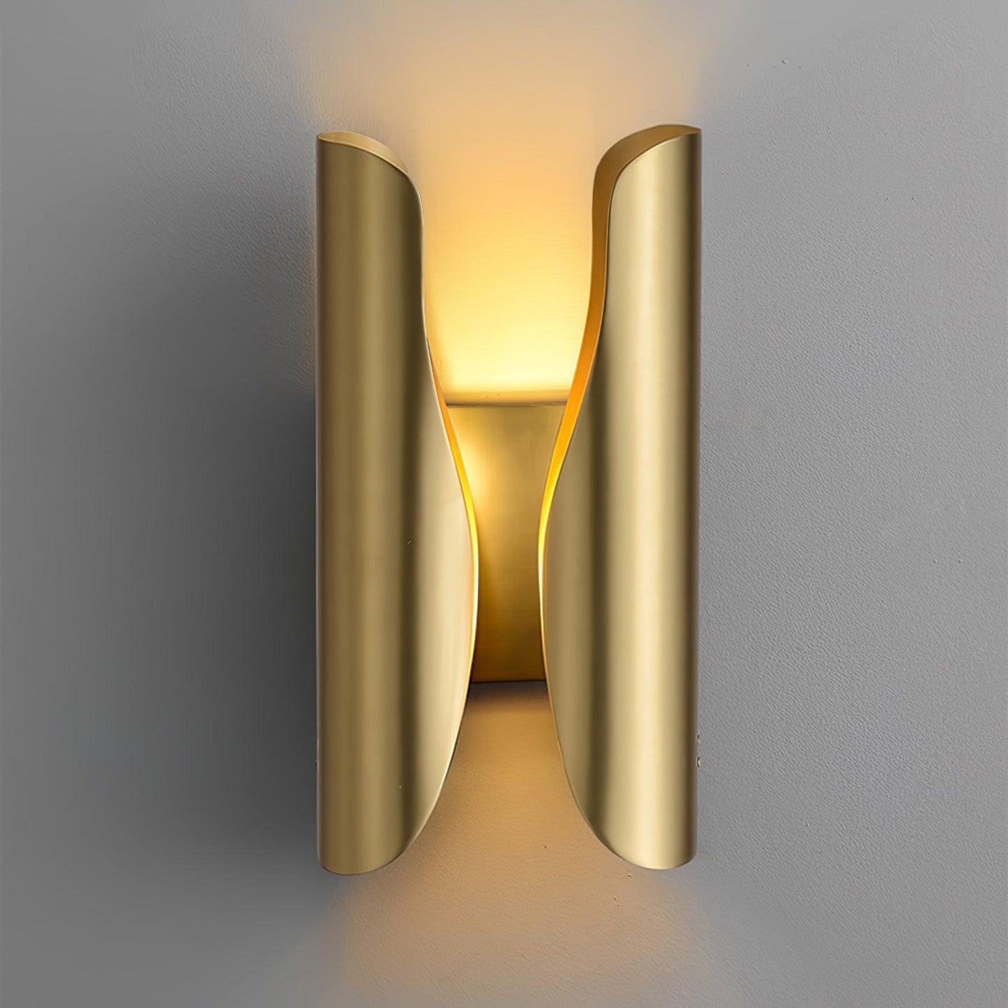 Guardian Wall Sconce | Metal Brass | Blackened Brushed Brass