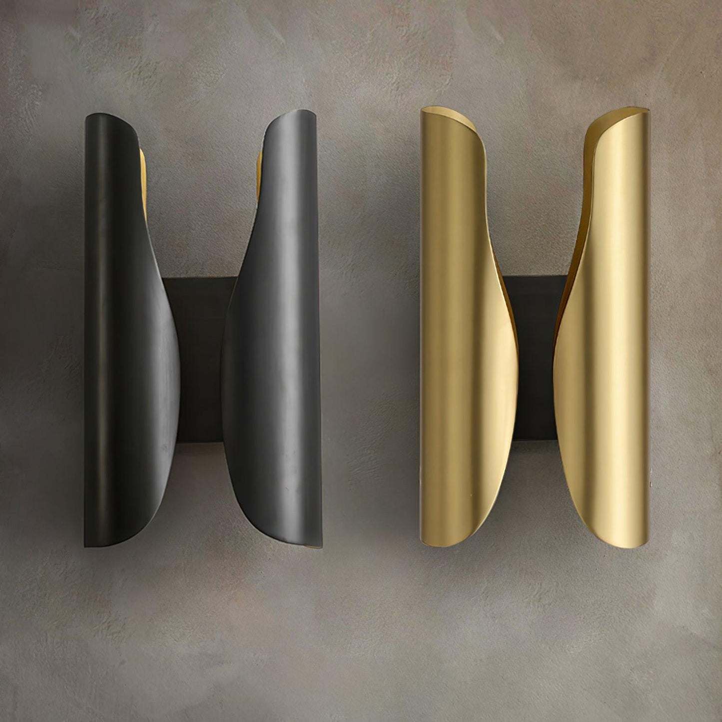 Guardian Wall Sconce | Metal Brass | Blackened Brushed Brass