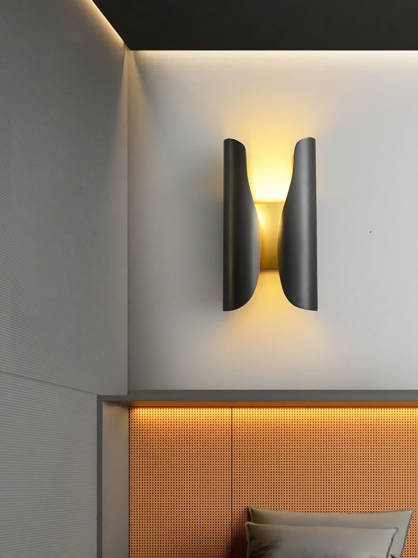 Guardian Wall Sconce | Metal Brass | Blackened Brushed Brass