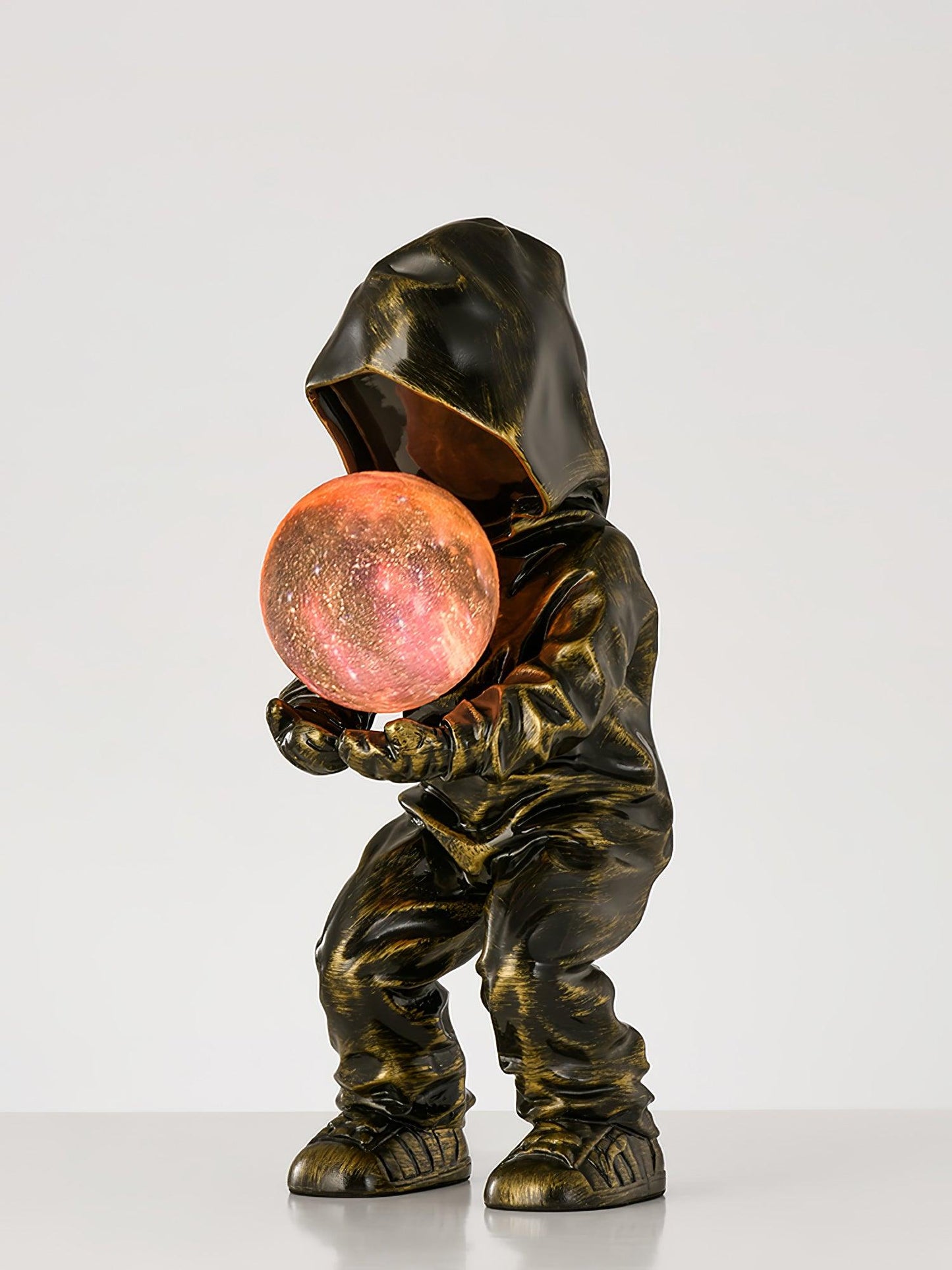 Hacker Planet Table Lamp | Metal & Resin | Black