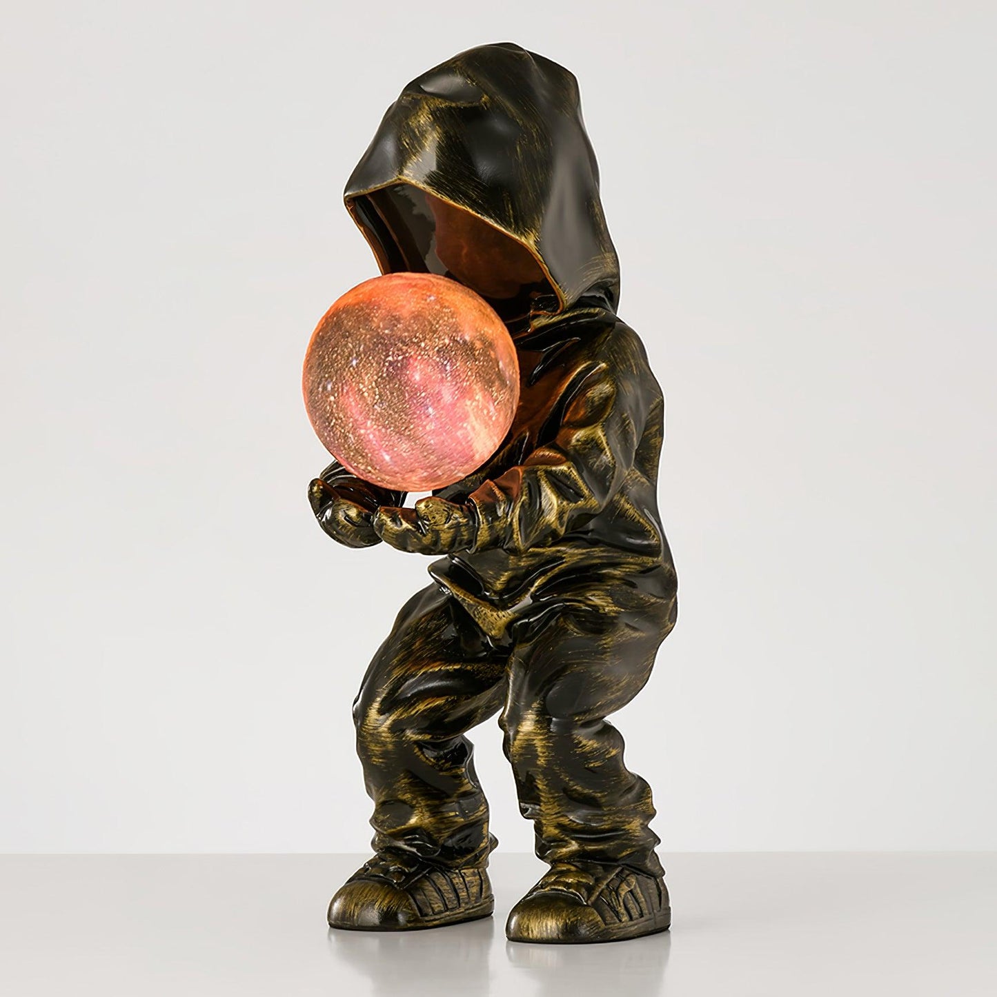 Hacker Planet Table Lamp | Metal & Resin | Black