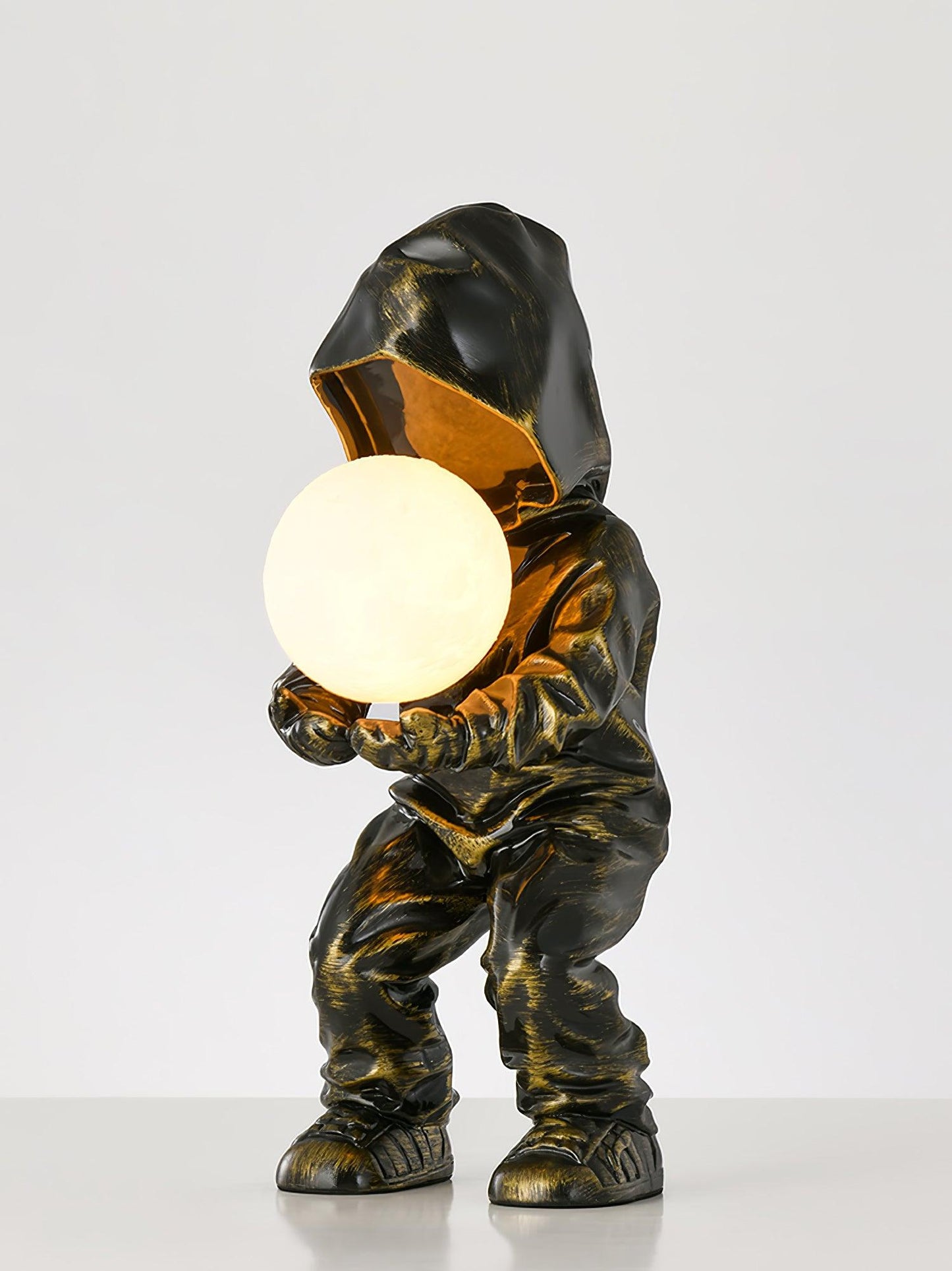 Hacker Planet Table Lamp | Metal & Resin | Black