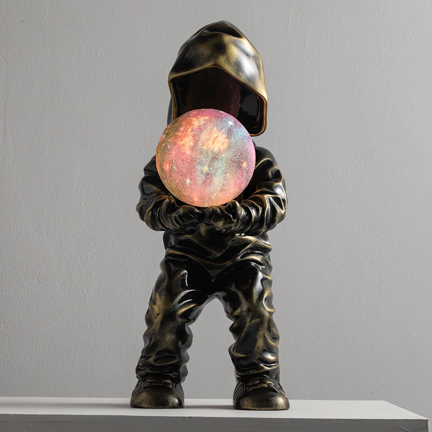 Hacker Planet Table Lamp | Metal & Resin | Black