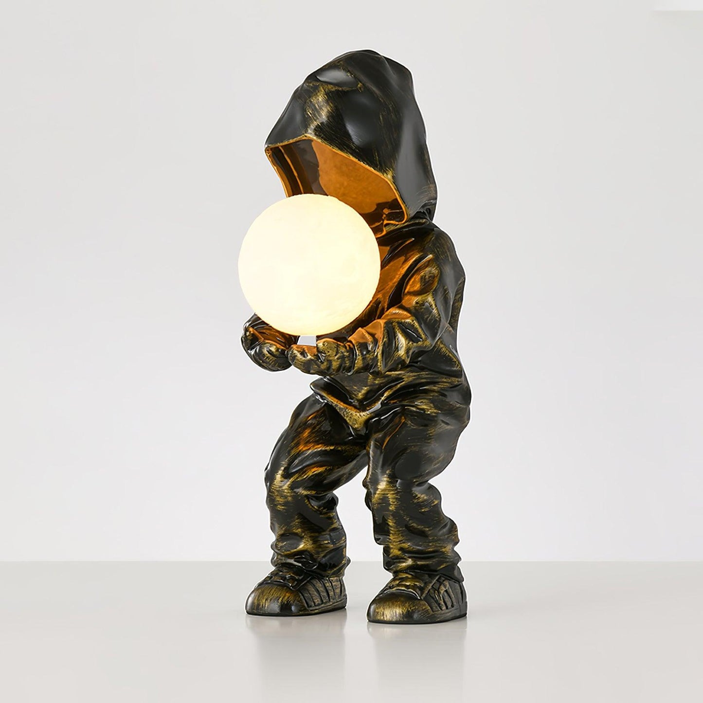 Hacker Planet Table Lamp | Metal & Resin | Black