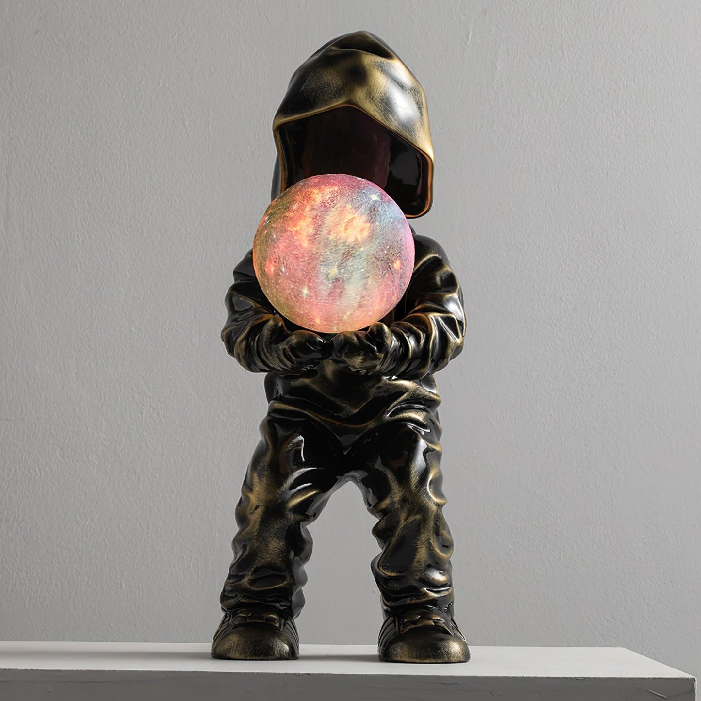 Hacker Planet Table Lamp | Metal & Resin | Black