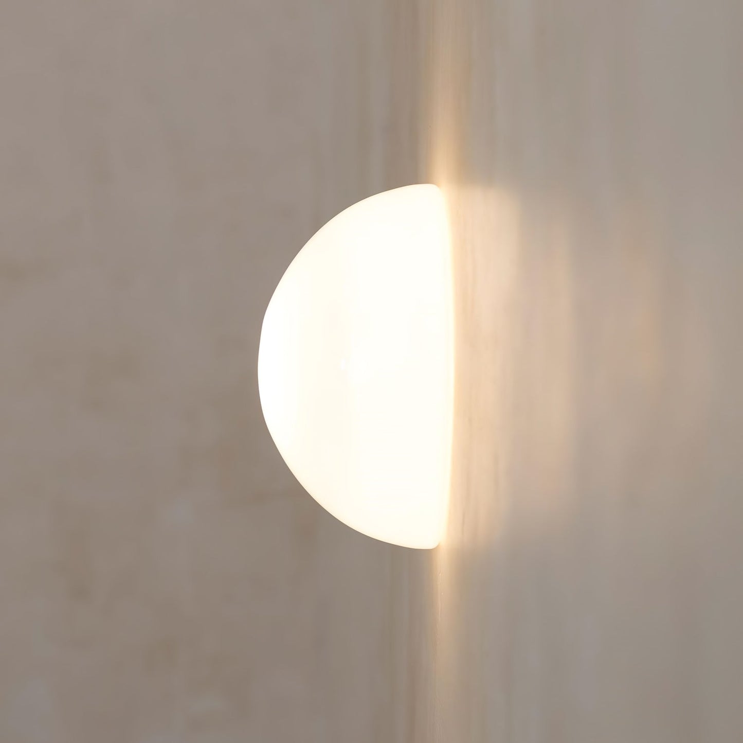 Halbkugel Wall Lamp | Glass & Metal | Frosted White or Bright White