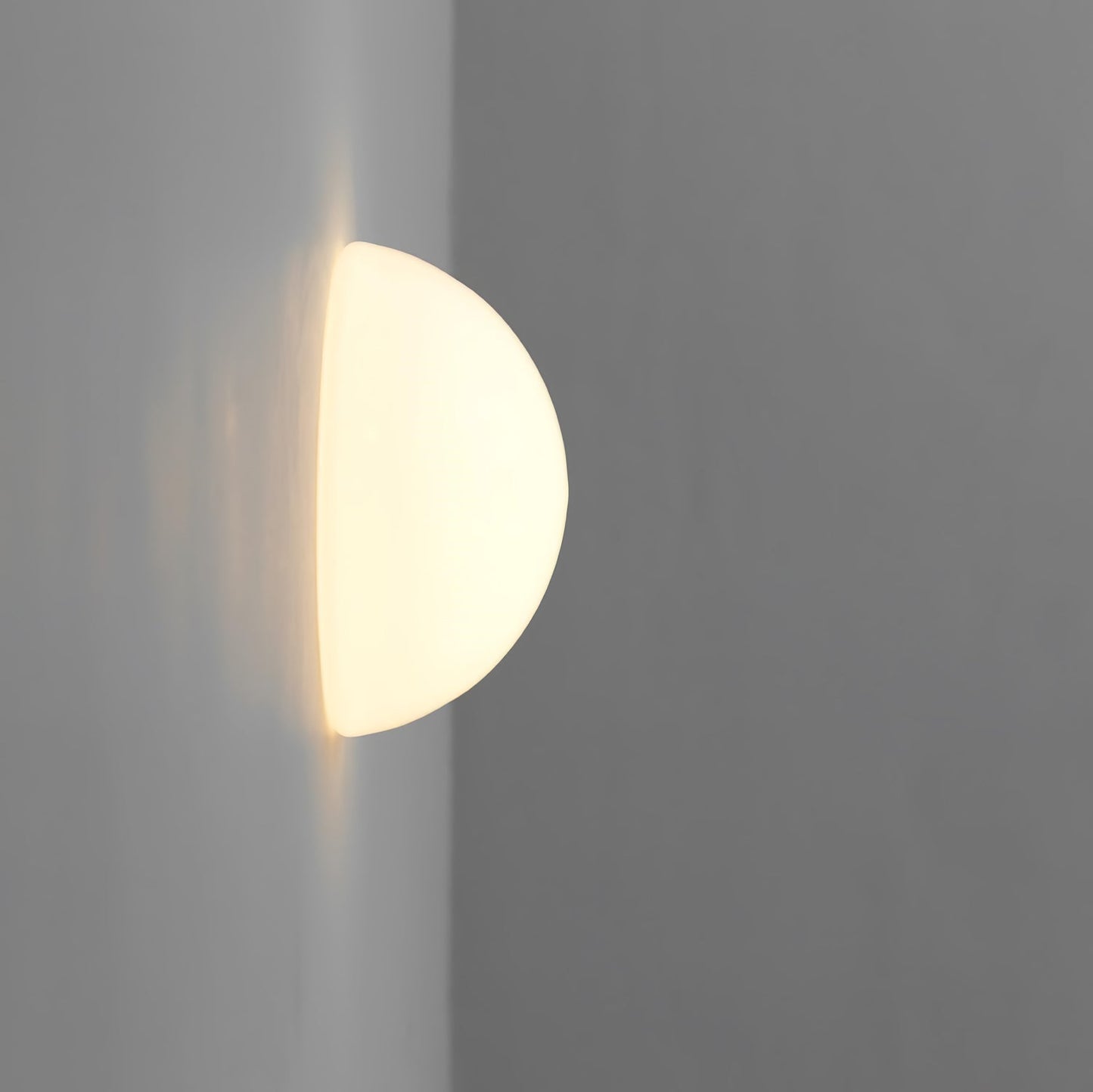 Halbkugel Wall Lamp | Glass & Metal | Frosted White or Bright White