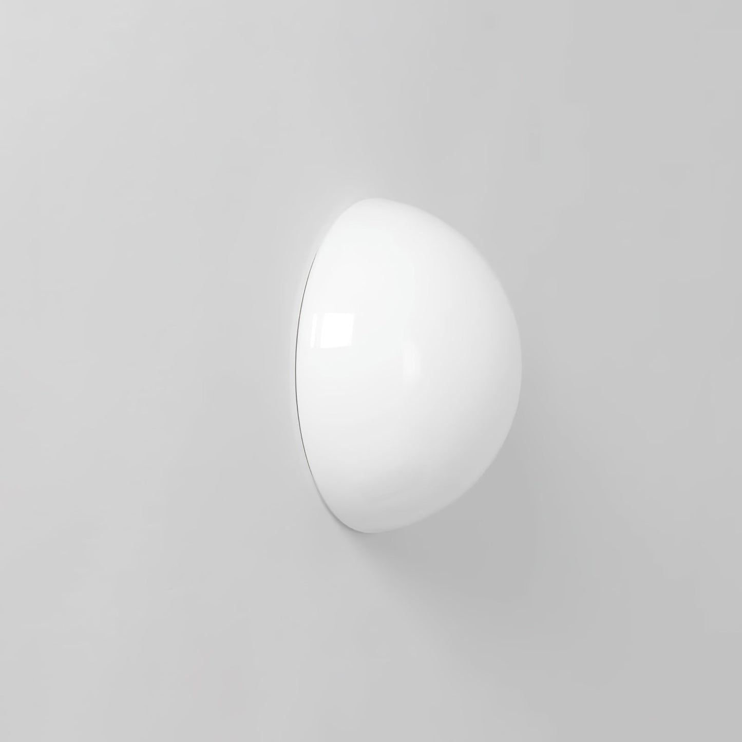 Halbkugel Wall Lamp | Glass & Metal | Frosted White or Bright White