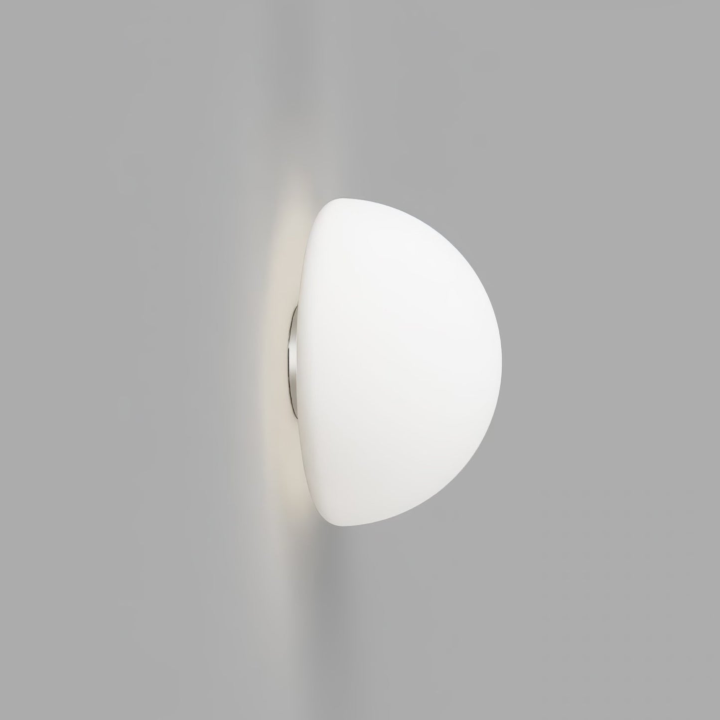 Halbkugel Wall Lamp | Glass & Metal | Frosted White or Bright White