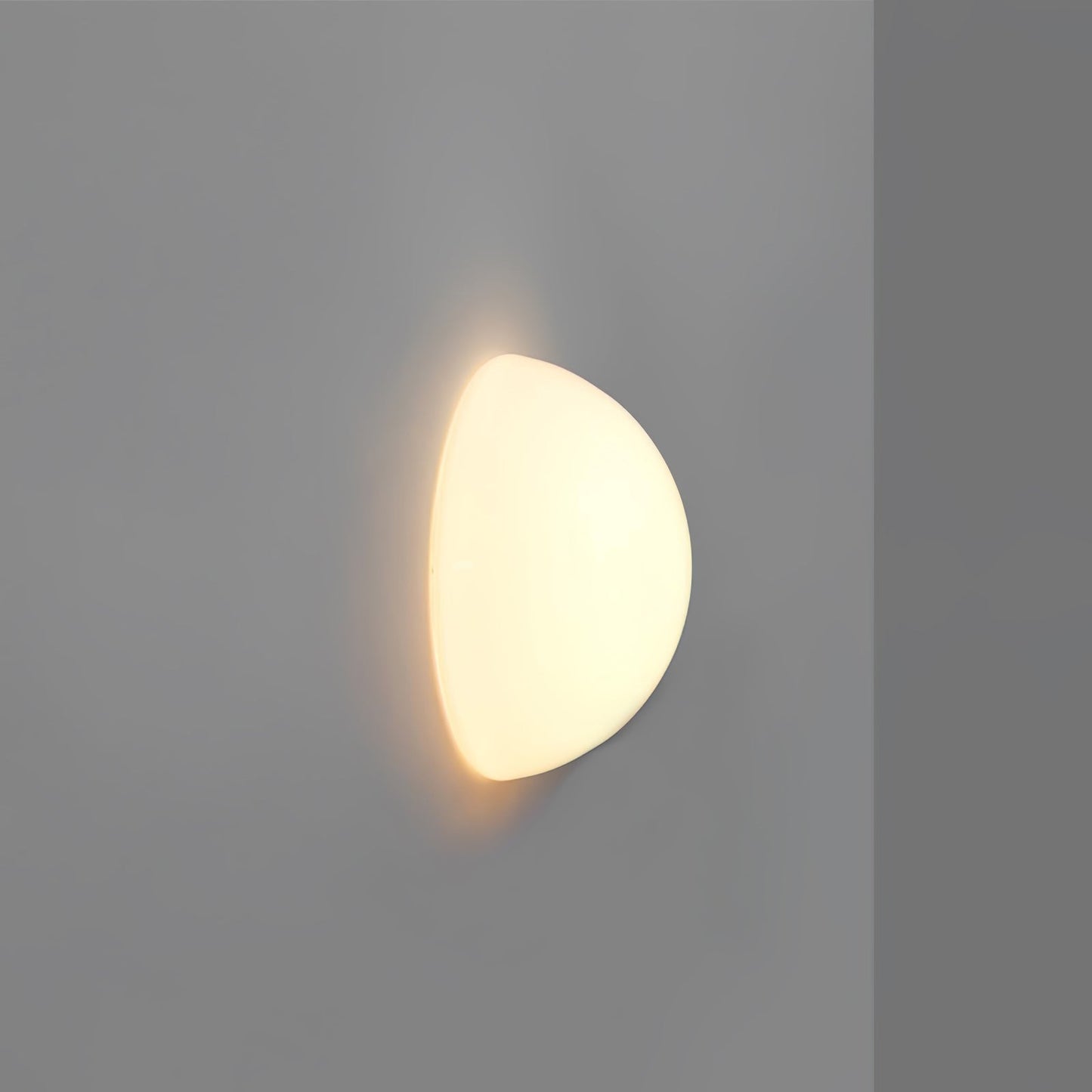 Halbkugel Wall Lamp | Glass & Metal | Frosted White or Bright White