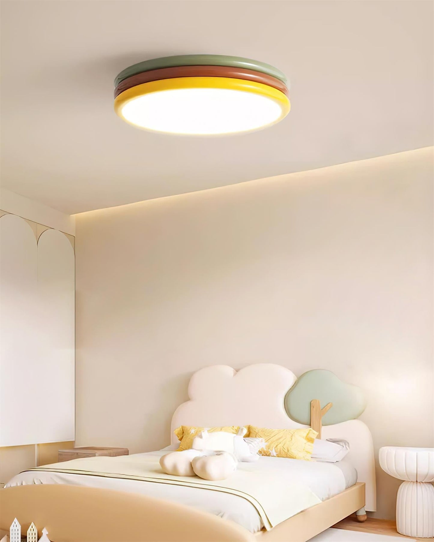 Color Stack Ceiling Lamp | Acrylic & Metal | White, Green, Red, Yellow
