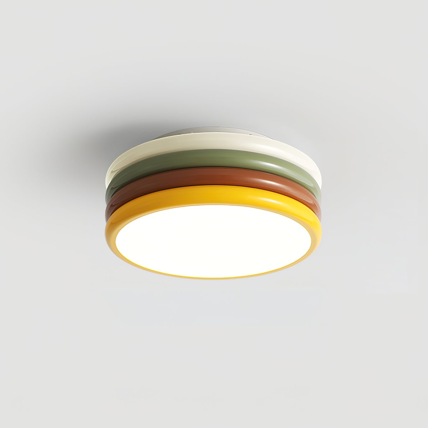 Color Stack Ceiling Lamp | Acrylic & Metal | White, Green, Red, Yellow
