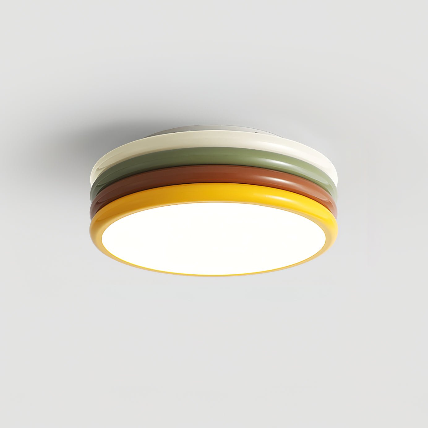 Color Stack Ceiling Lamp | Acrylic & Metal | White, Green, Red, Yellow