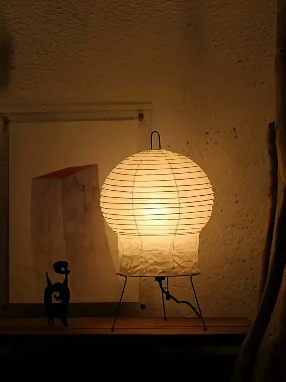 Hana Washi Table Lamp | Rice Paper & Metal | White