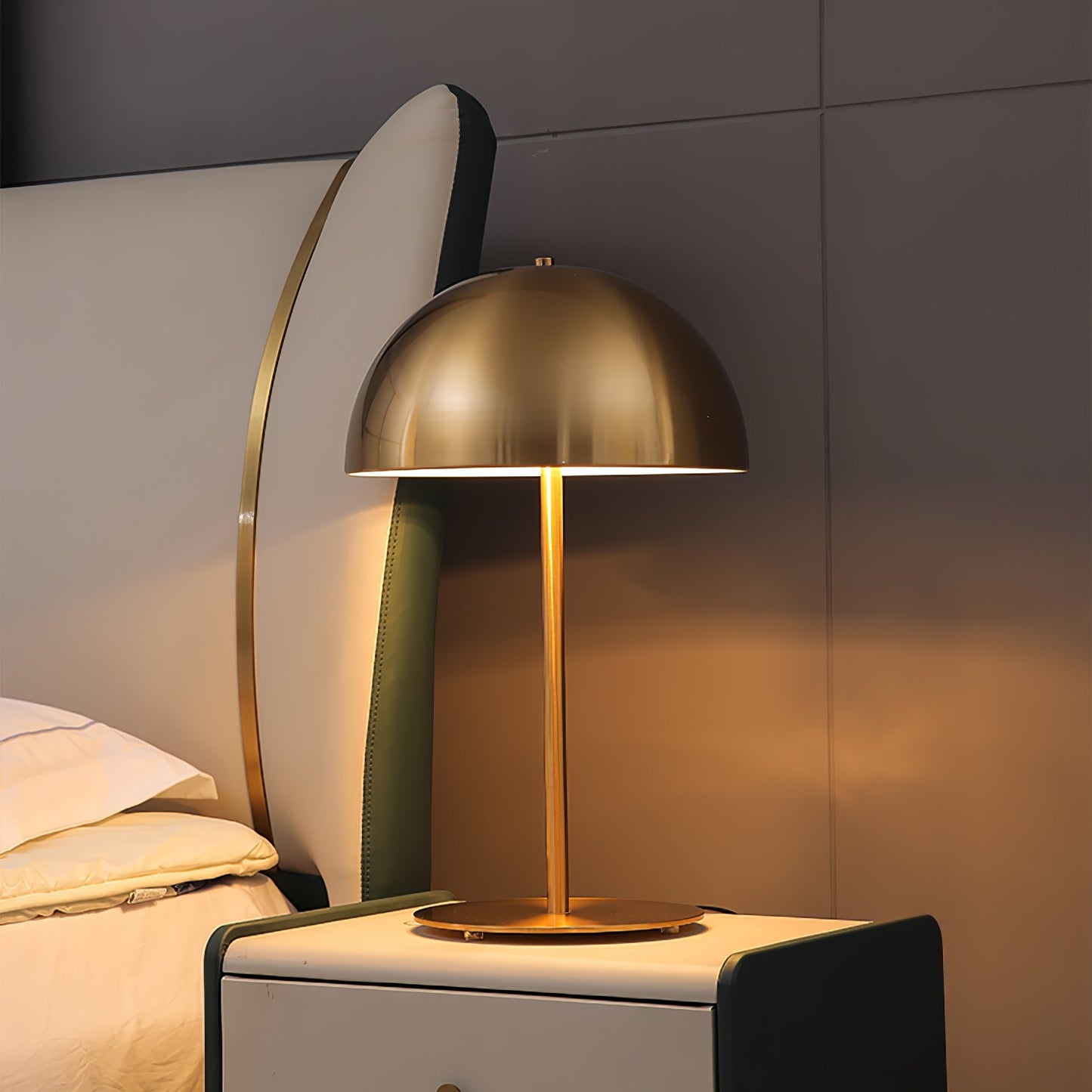 Hanna Table Lamp | Modern Dome Design | Pink Acrylic Shade