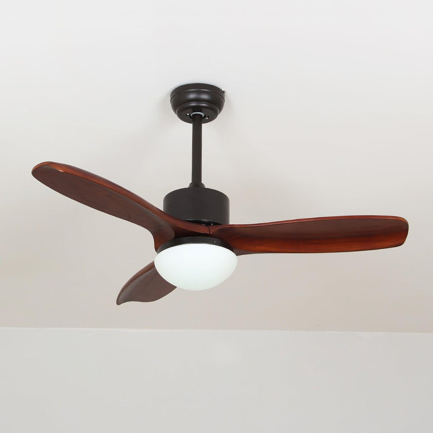 Harborough 3 Ceiling Fan Light | LED Integrated | White & Wooden