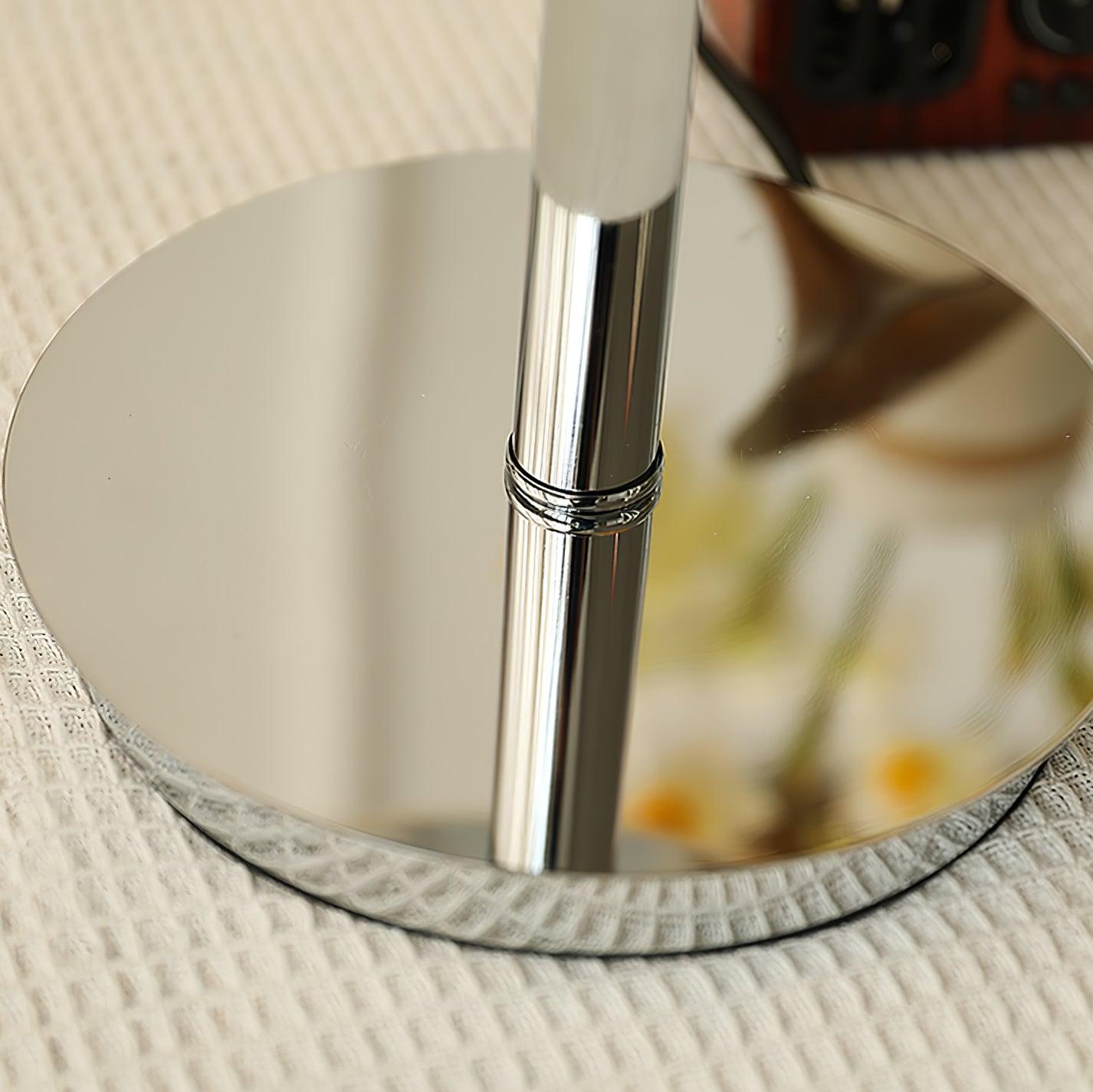 Table Lamp | Chrome Metal & Glass | Vintage Design