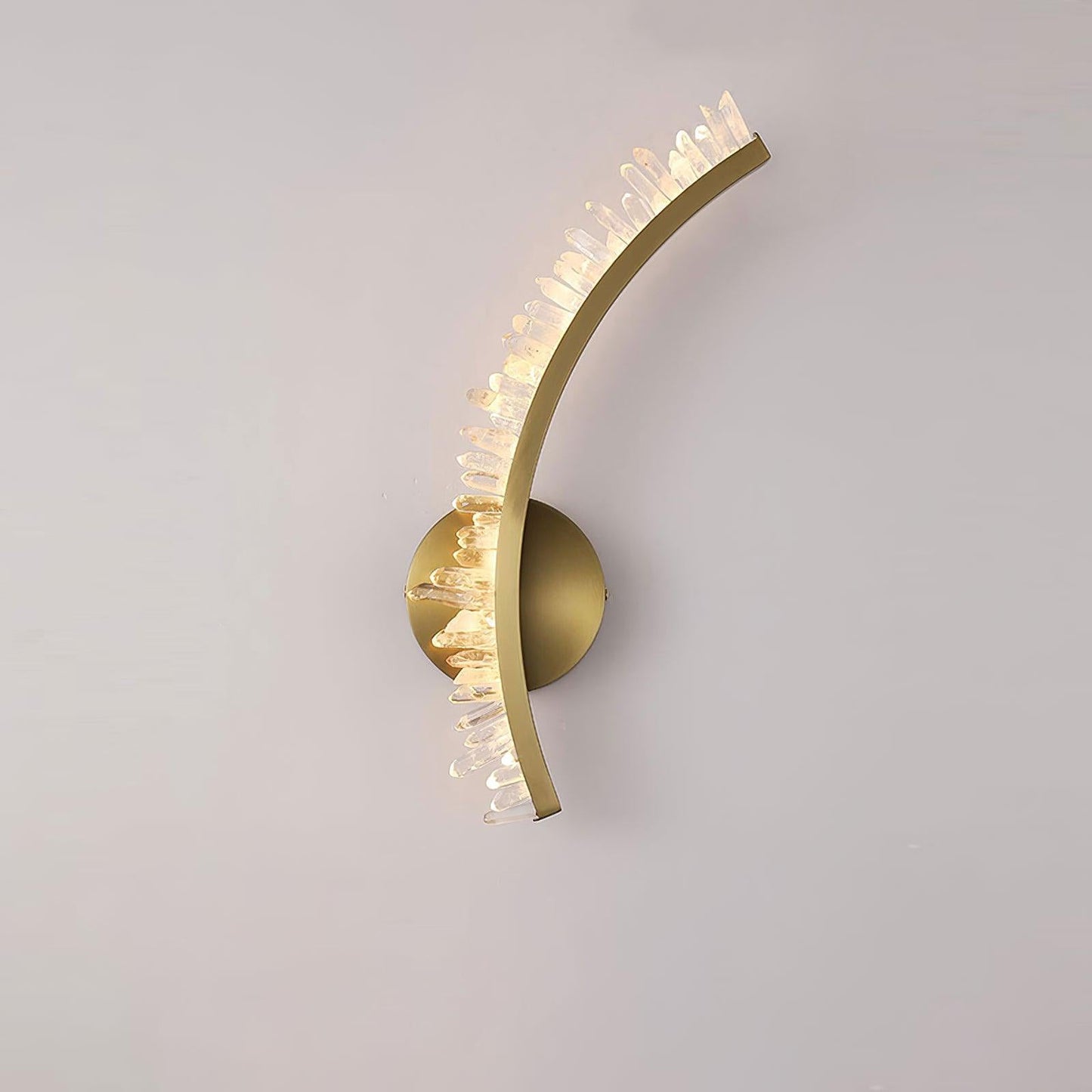 Hayes Wall Light | Stainless Steel & Crystal | Gold