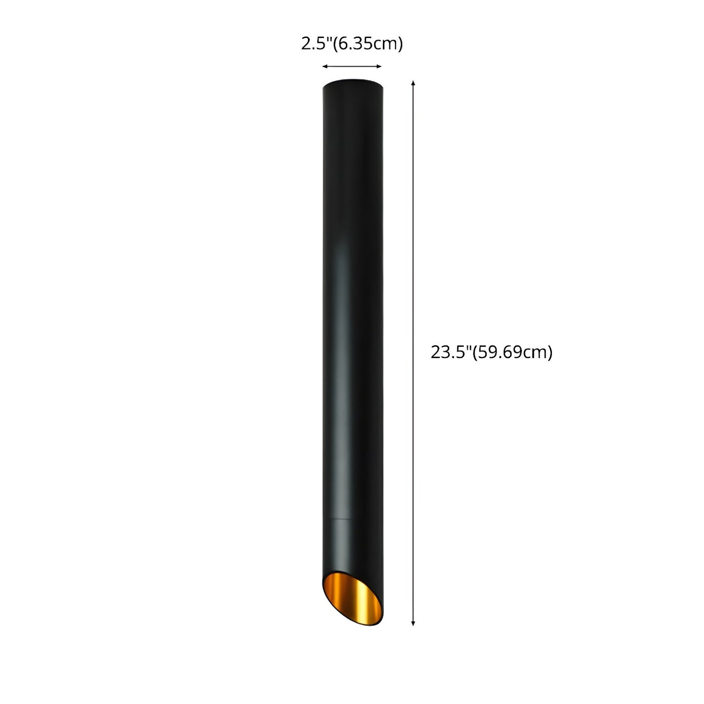 Hazel Tube Surface Downlight | Black or White Finish | LED