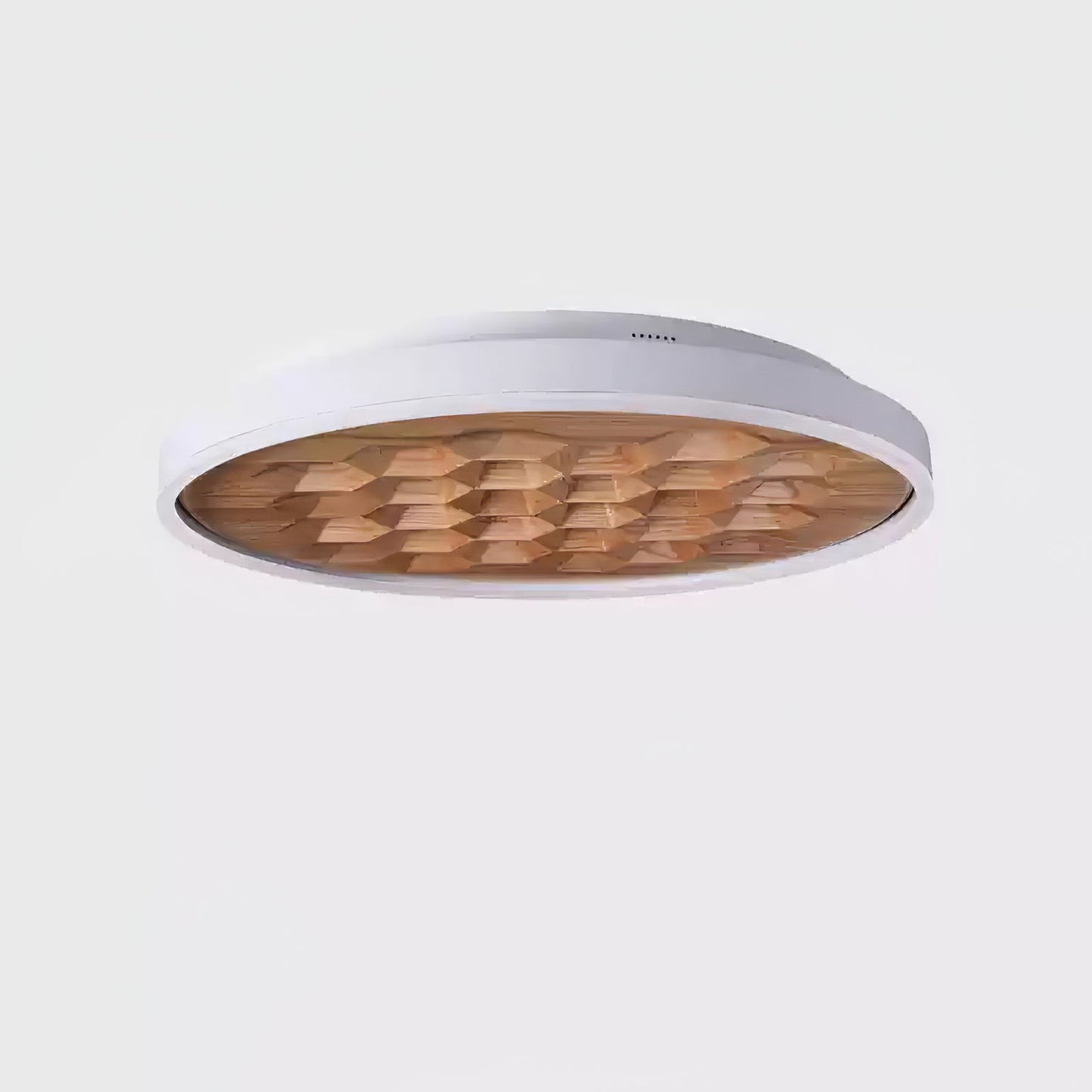 Heartwood Ceiling Lamp | Wood, Metal, Acrylic | White Shade