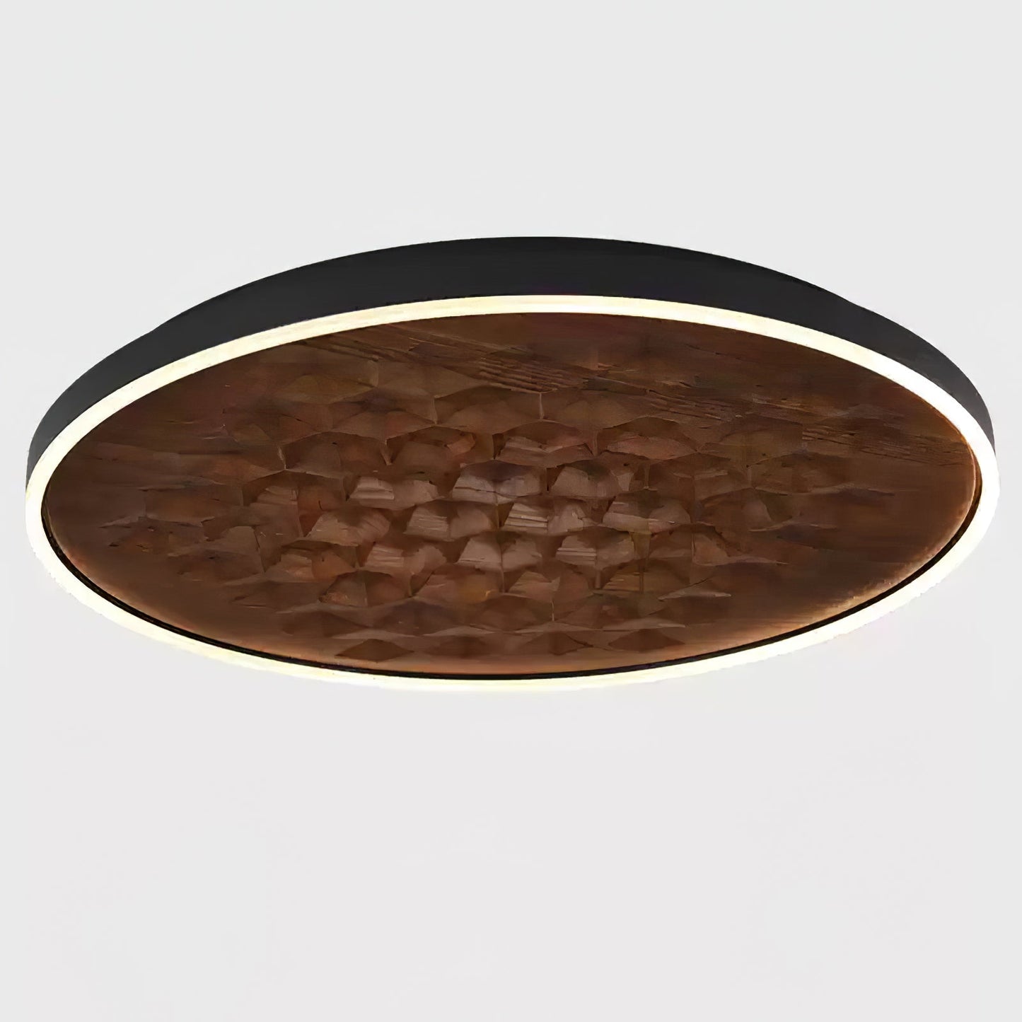 Heartwood Ceiling Lamp | Wood, Metal, Acrylic | White Shade